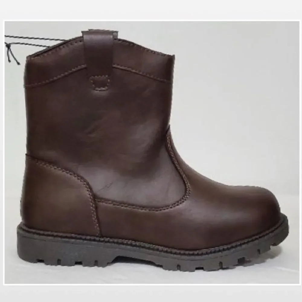 New Brown Boots Kid Boy Western Shoes